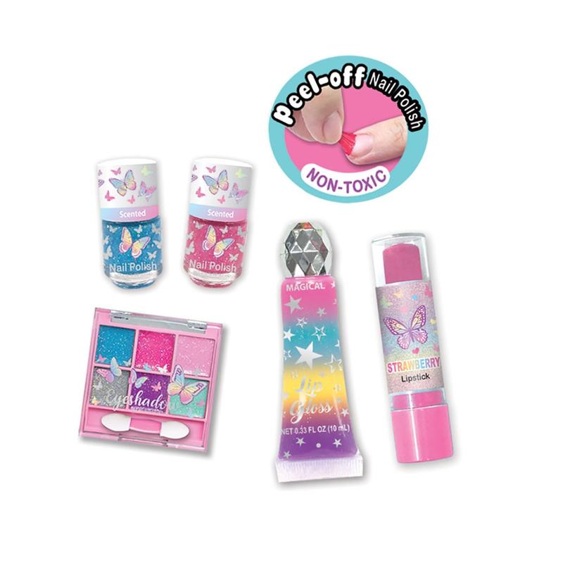 Glitter Cosmetic Case Butterfly