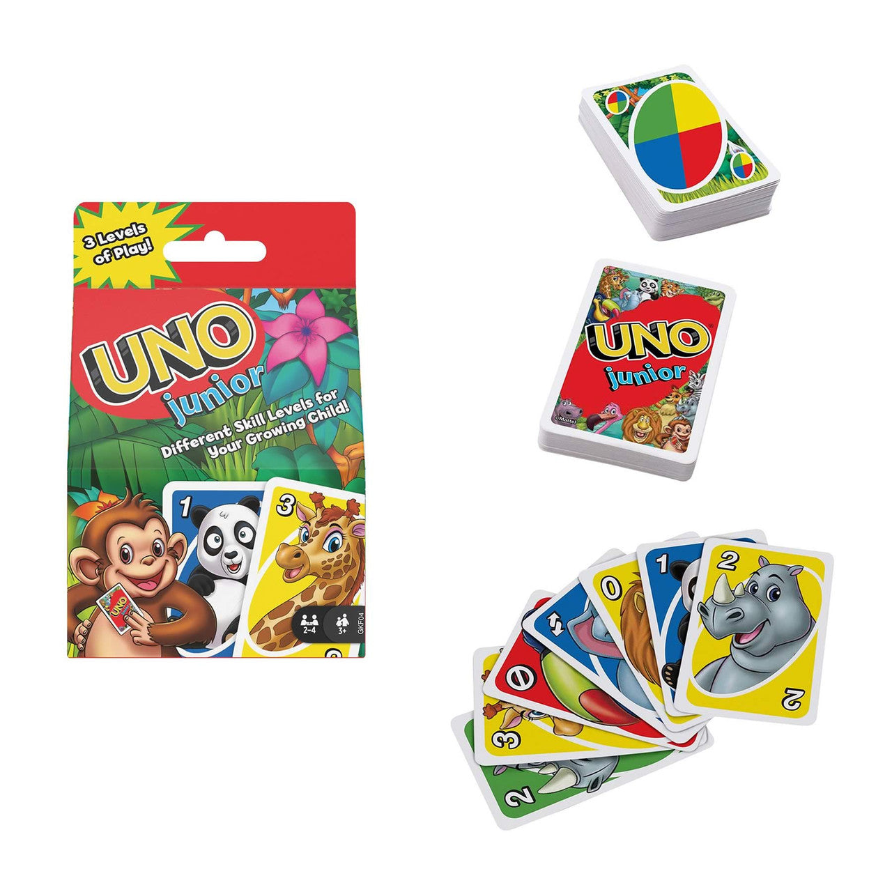 Mattel Games UNO Junior Card Game with 45 Cards