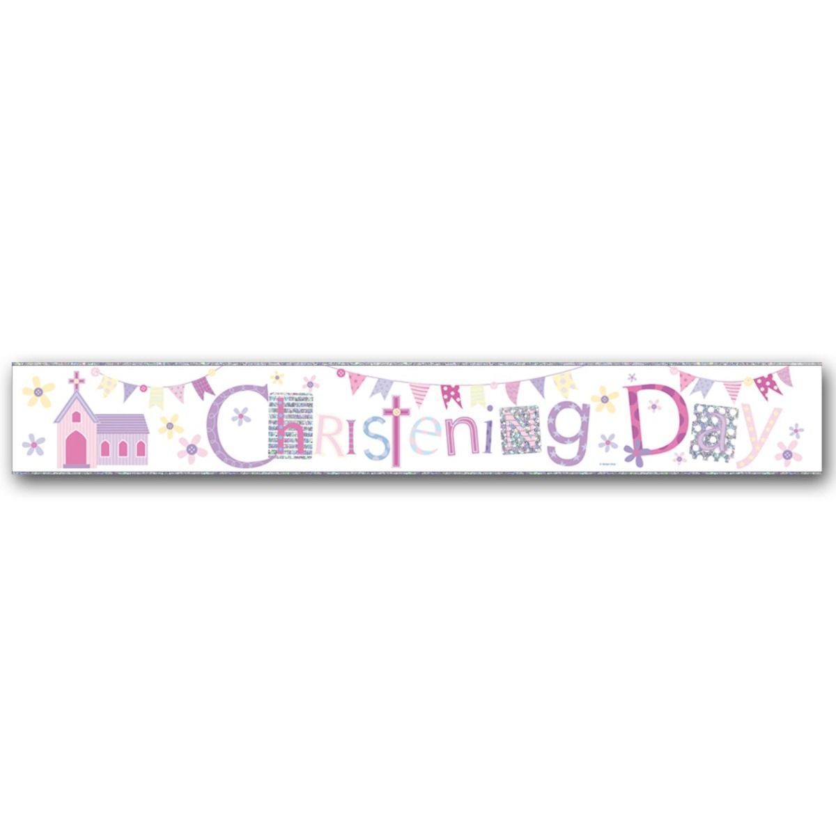 Christening Girl Banner