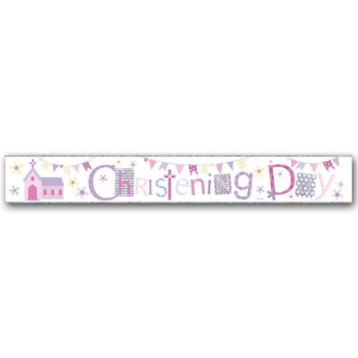 Christening Girl Banner