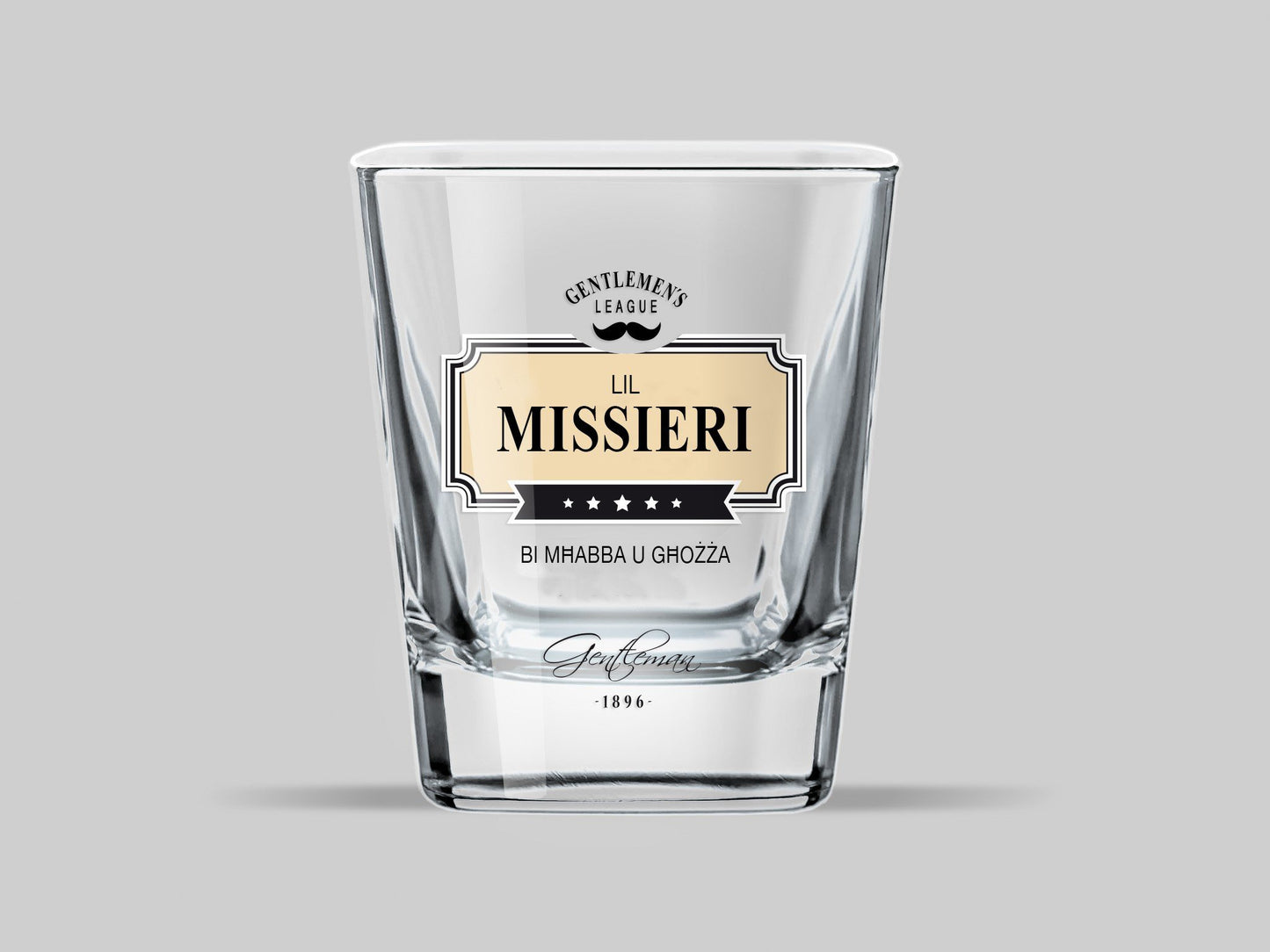 Tazza Tal-Whisky Lil Missieri Bi Mħabba U Għożża