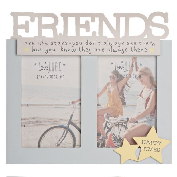 Love Life Friends - Double 4X6 Photo Frame