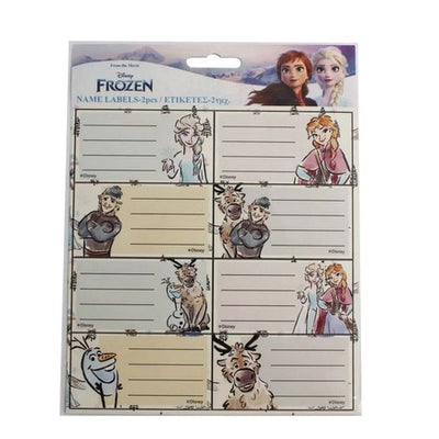 Disney Frozen Adventure Notebook Labels - 16 Pieces