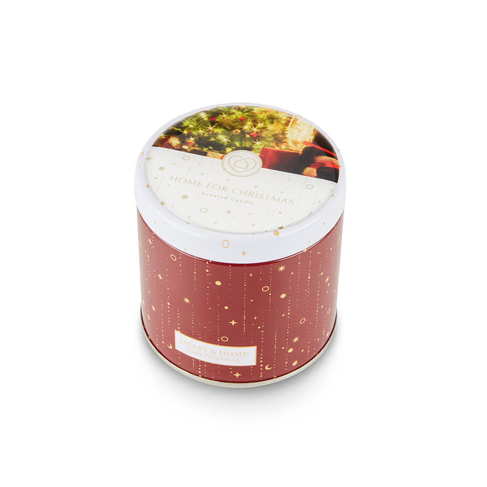 Home For Christmas Tin Candle Mandarin & Clove