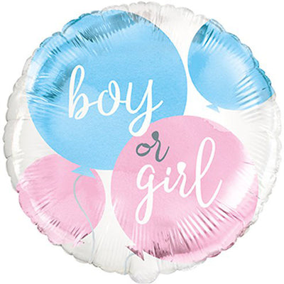 Foil Helium Balloon - Boy Or Girl 45Cm