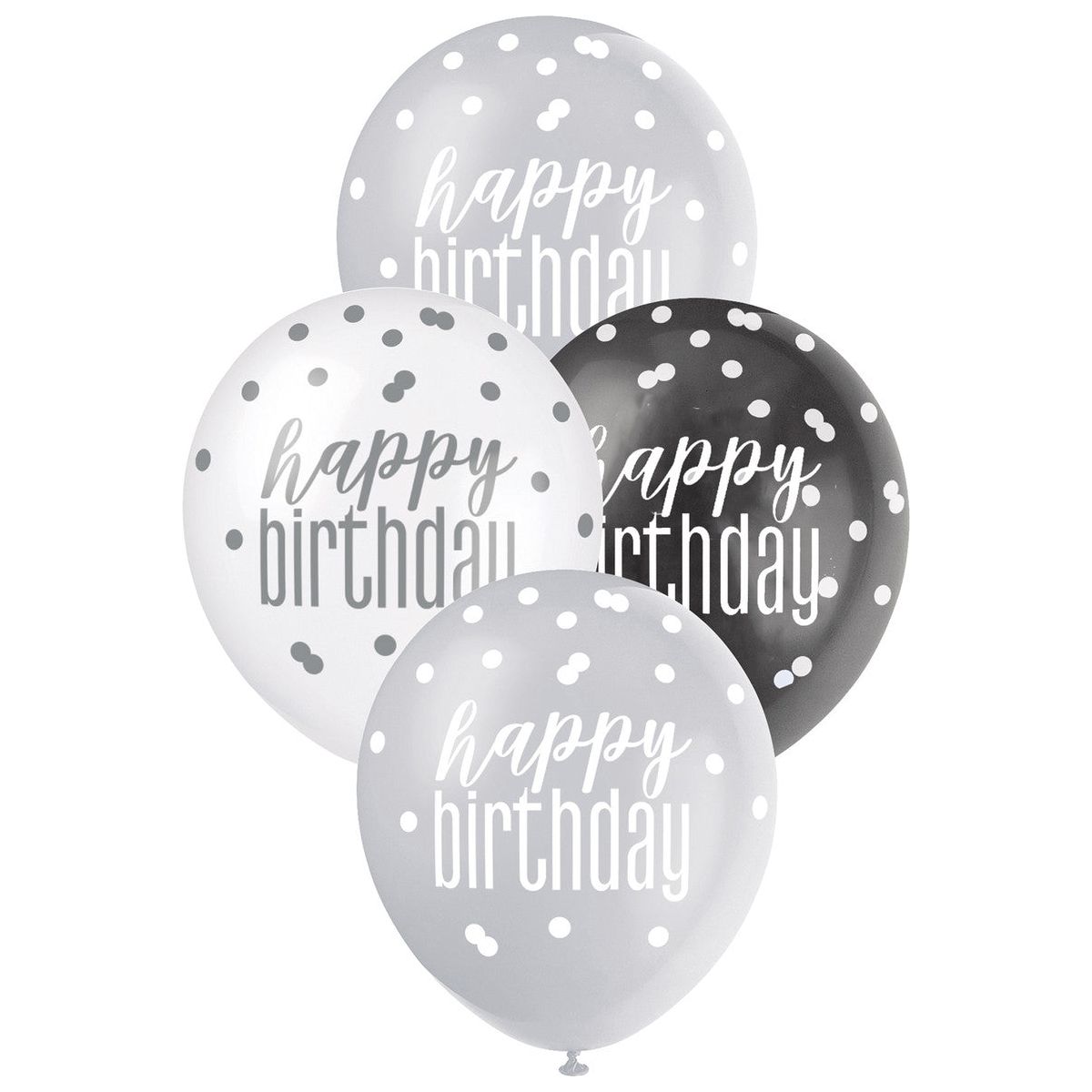 Party Balloons printed HAPPY BIRTHDAY