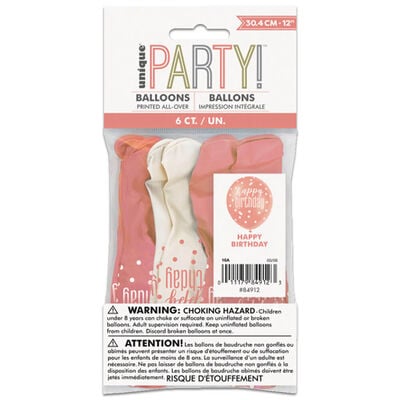 Party Balloons printed HAPPY BIRTHDAY
