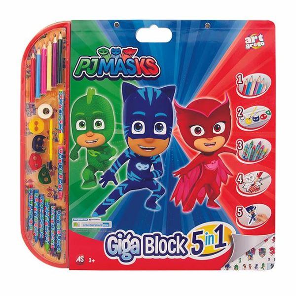 Drawing Giga Block 5 In1 Pj Masks