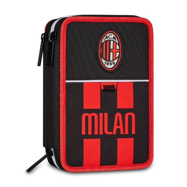 Milan 3 Zipper Filled Pencil Case