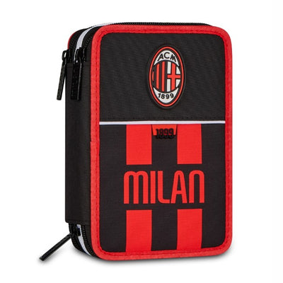 Milan 3 Zipper Filled Pencil Case