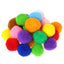 Pom Poms Coloured 15Mm-60Pcs