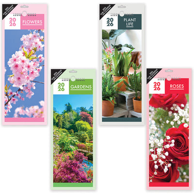 PHOTOGRAPHIC FLORALS SLIM CALENDAR 2026