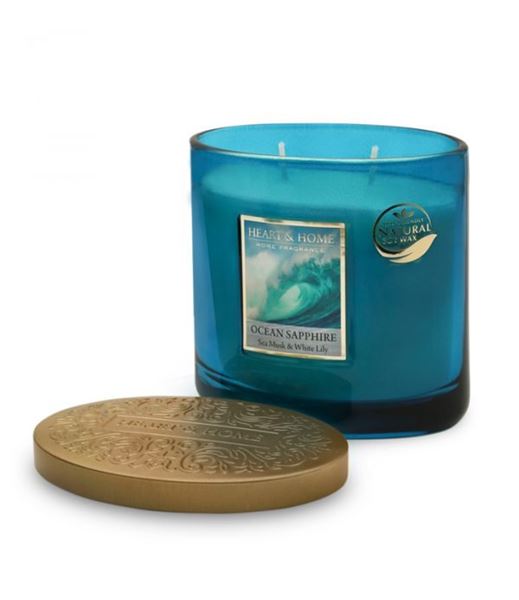 Heart & Home Ocean Sapphire, sea musk & white lily