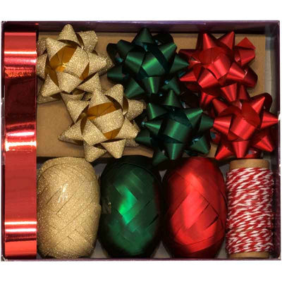 Christmas Ribbon and Bow Set - Traditional