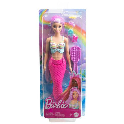 Barbie Mermaid Doll with Long Pink Fantasy Hair