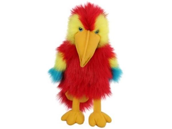Hand Puppet Furry Colorful Bird