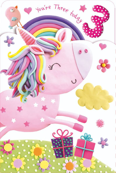 You re THREE Today UNICORN 3