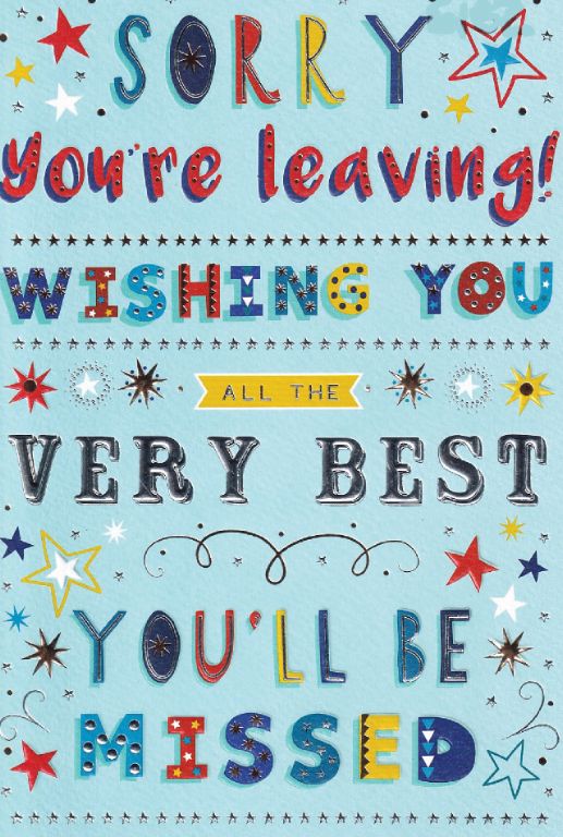 Sorry You'R Leaving