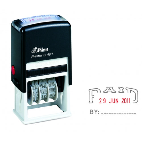 Stamp Dater With Paid Self Inker
