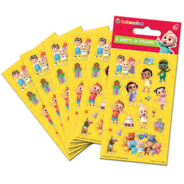 Cocomelon 6 Sheets Stickers