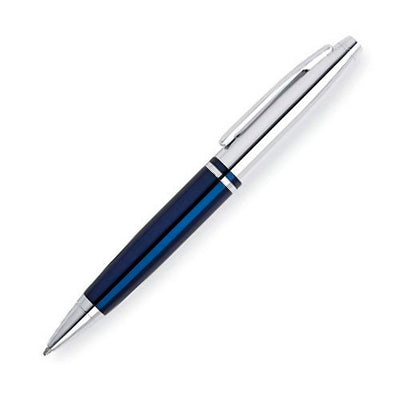 Cross Calais Chrome/Blue Lacquer Ballpoint Pen