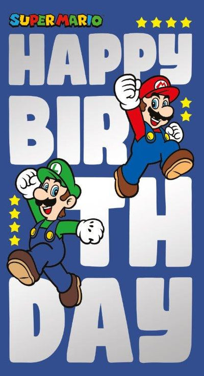 Happy Birthday Card - Super Mario 