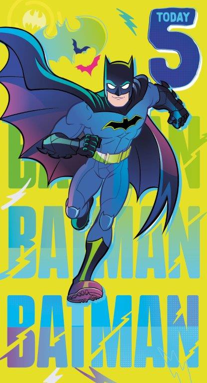 Happy Birthday Card - Batman 5Th Birthday