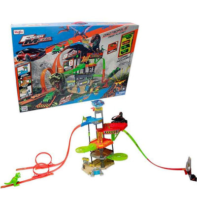 Dinotropolis 5 Levels  over 17 ft 0f track Playset