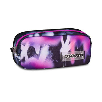 Seven 2 Zip Buzzy Note Girl Pencil Case