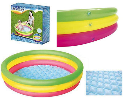 Inflatable 3-Ring Pool - 102 X 25 Cm