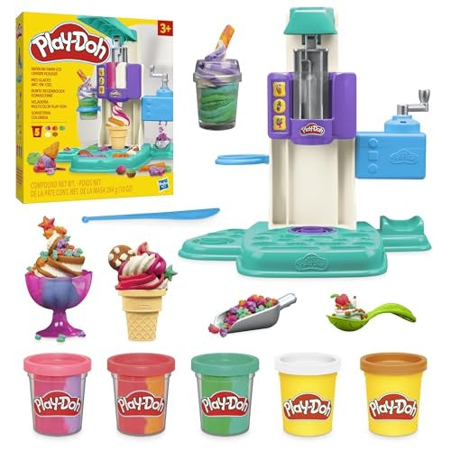 Play-Doh Rainbow Swirl Ice Cream Play Set