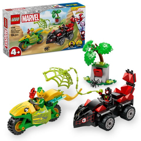 LEGO Marvel Spidey Spin and Electro Dinosaur Vehicle Chase 11198