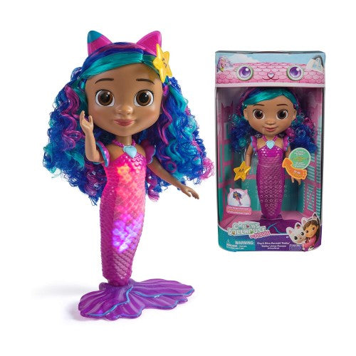 Gabby's Dollhouse The Movie Sing & Shine Mermaid Gabby Doll