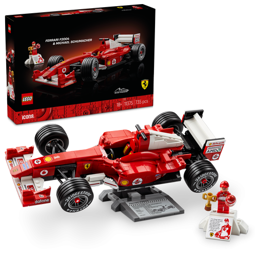 LEGO Icons Ferrari F2004 and Michael Schumacher 11375