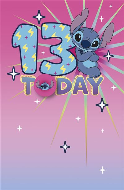 Birthday Card - Disney Stitch 13th Birthday