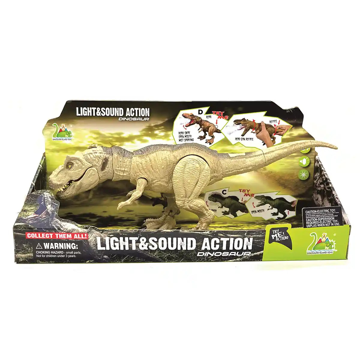 light and sound action dinosaur