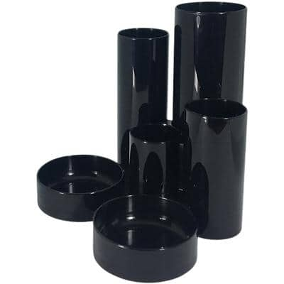 Desk Organiser Plastic Black