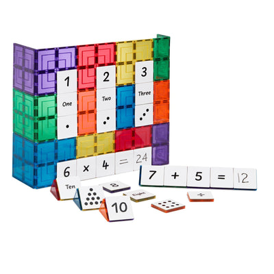 Learn and Grow Magnetic Tile Topper - Numeracy Pack x40 Pcs