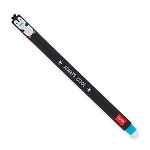 LEGAMI Erasable Gel Pens - 0.7mm - Penguin Barrel - Turquoise Ink