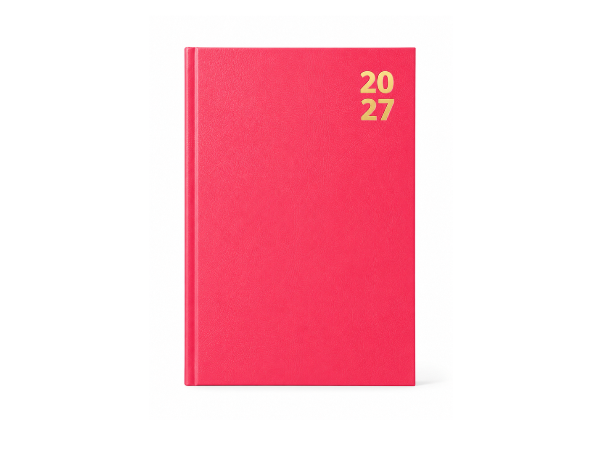 Diary Hardback A5 1 day a page saturday & sunday Half day 2027