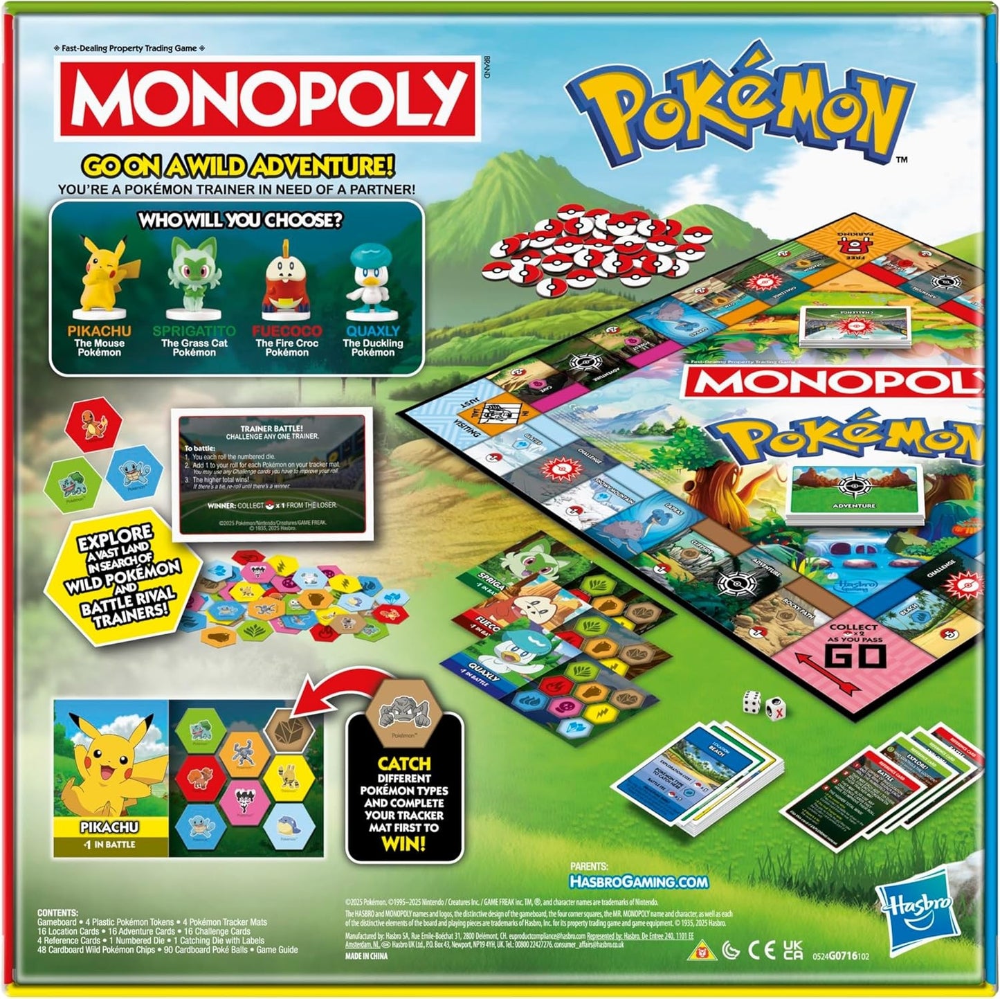 Monopoly - Pokemon Edition Board Game