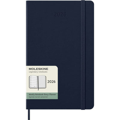 Moleskine A5 Blue Weekly Hard Cover 12 Month 2026 Planner