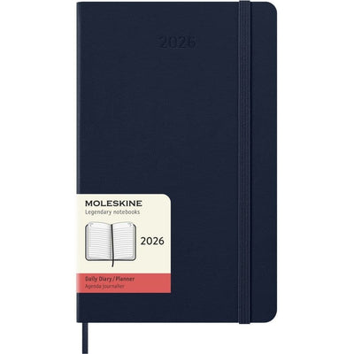 Moleskine A5 Blue Daily Hard Cover 12 Month 2026 Planner