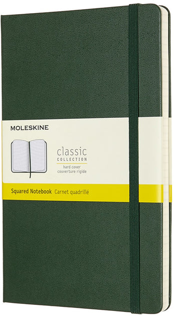 Moleskine Classic Notebook A5 Squared Hard Cover Myrtle Green