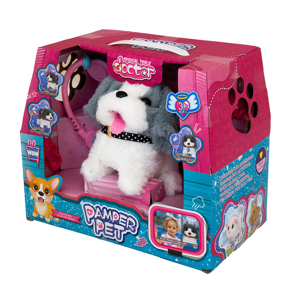 Pamper Pet - Grey Dog medical doctor