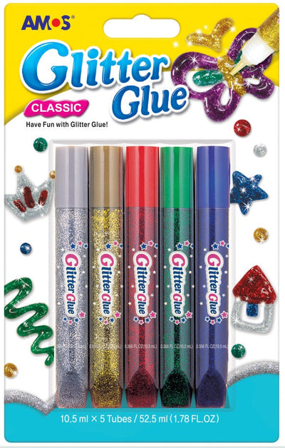 Classic Glitter Glue X5Pcs