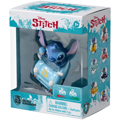 DISNEY - LILO & STITCH BLUE SPORTS CAR With ICE CREAM STITCH PULLBACK VEHICLE