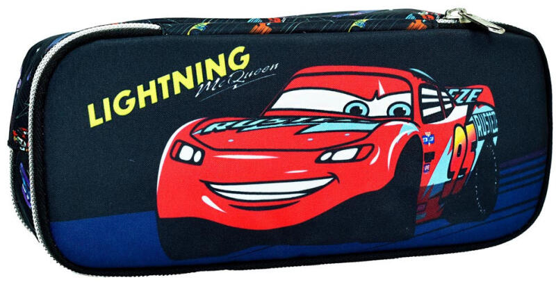 Disney Cars Lightning McQueen 2-Compartment oval  Pencil Case