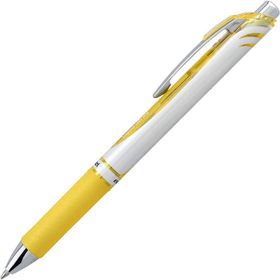 Pentel Energel 0.7Mm Retractable Liquid Gel Roller Pen - Yellow Ink