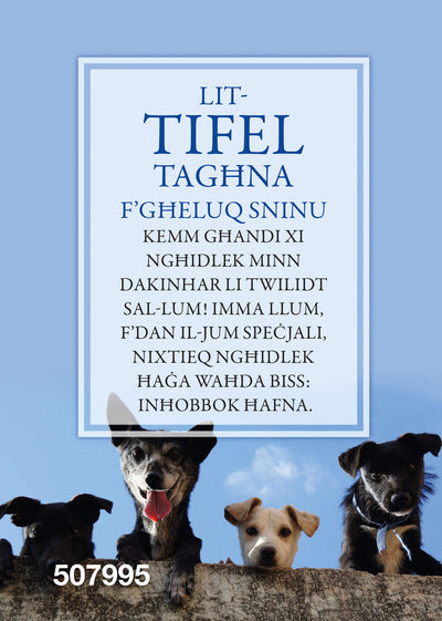 Lit-Tifel Tagħna F'Għeluq Sninu